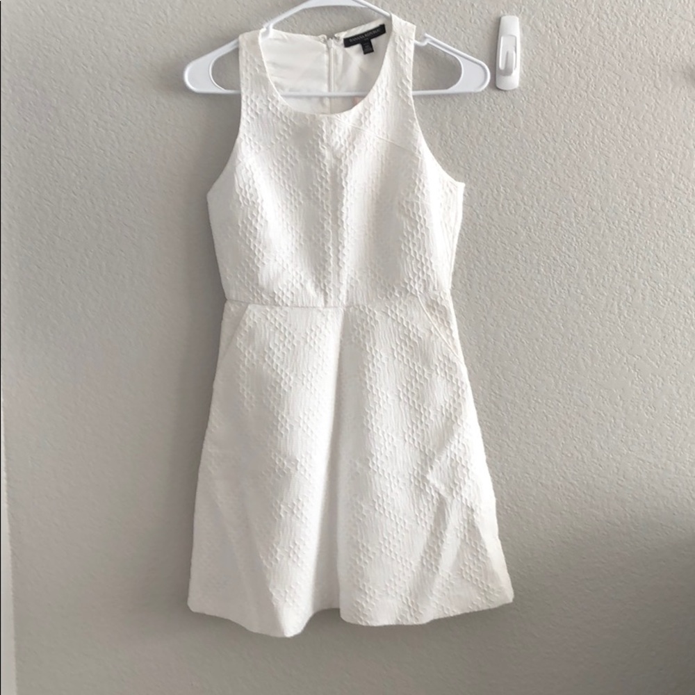 White Banana Republic Dress with Pockets